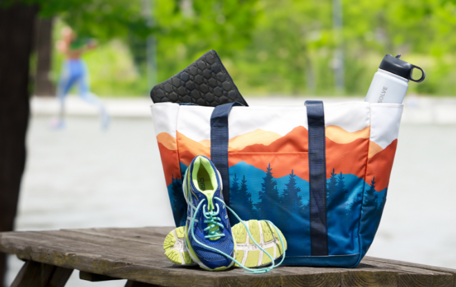 Running tote Bags